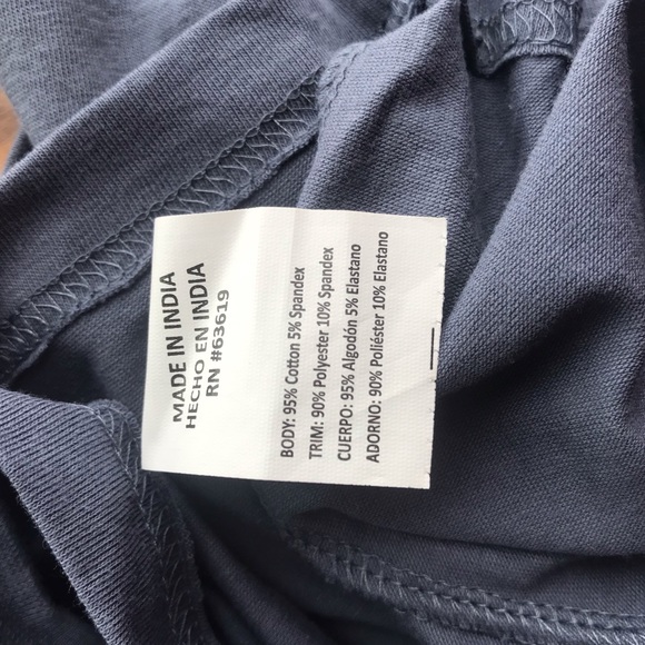 SOLD - Bebe Long Sleeve Smoke Blue Top - NWT - Picture 11 of 14